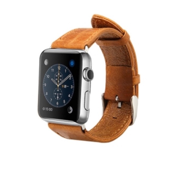 Other - GENUINE LEATHER WRIST BAND FOR APPLE WATCH 42MM